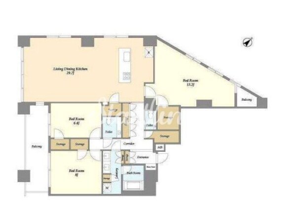 LaSante池田山(ラサンテ池田山)の物件間取画像
